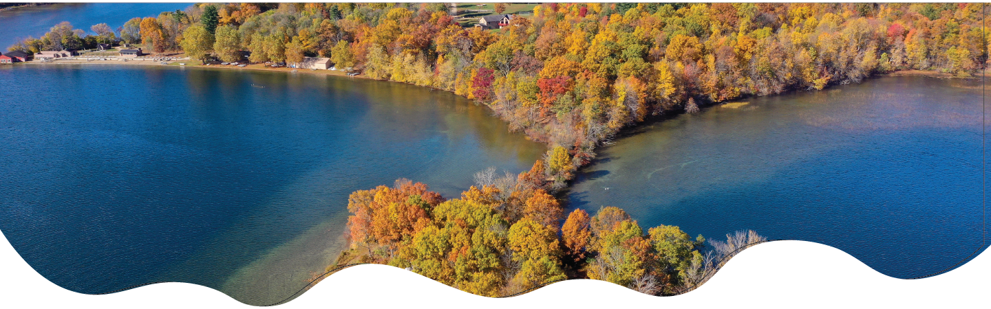 aerial lake photo